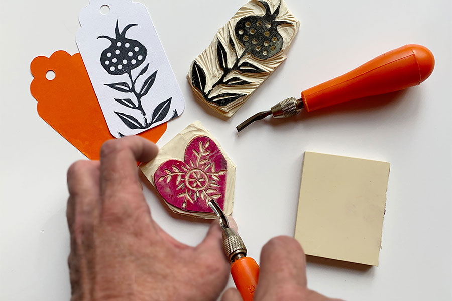 Stamp carving workshop